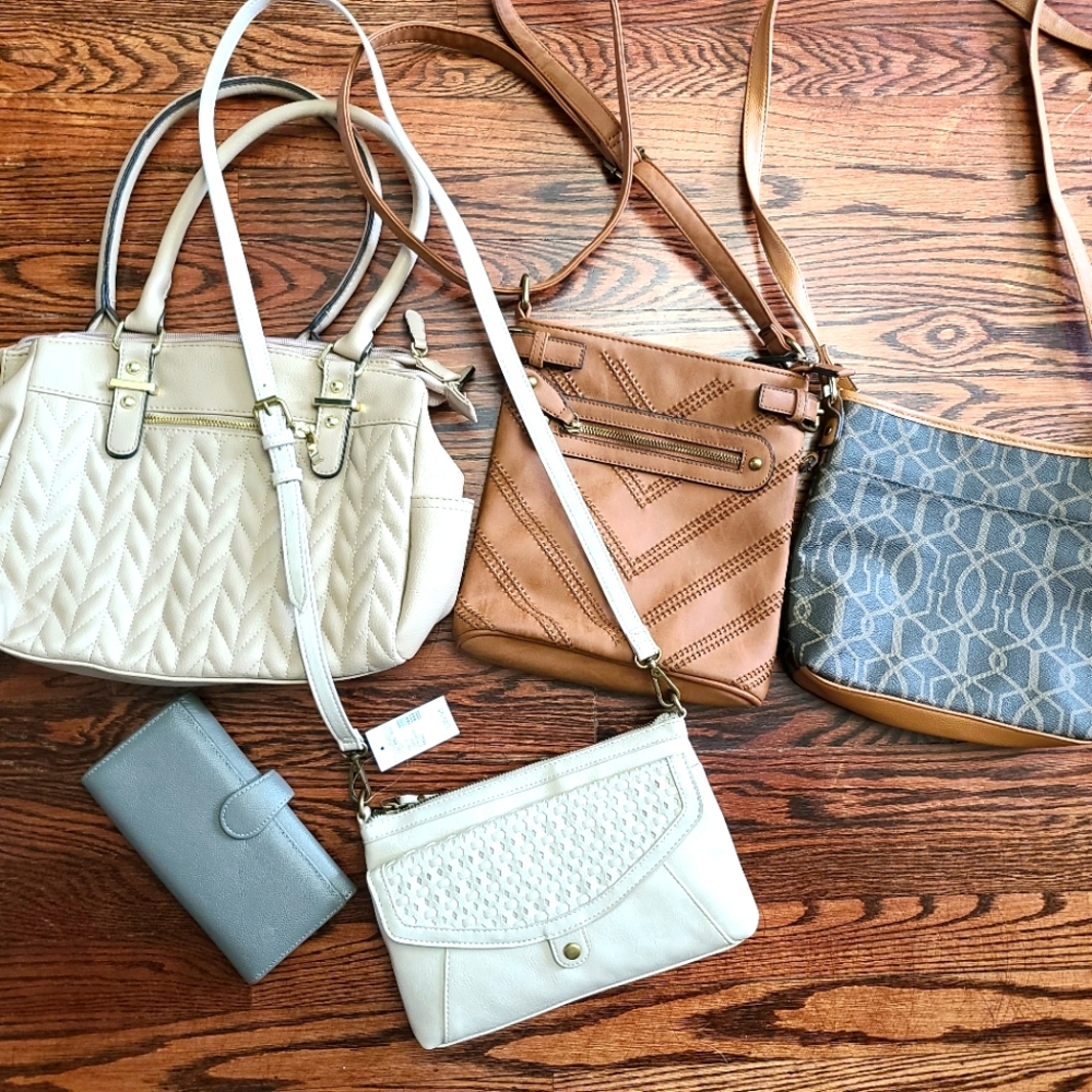 Bundle of purses bags wallet lot Maurices etc